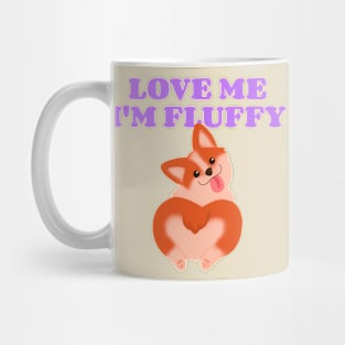 Fluffy Cute Corgi Mug